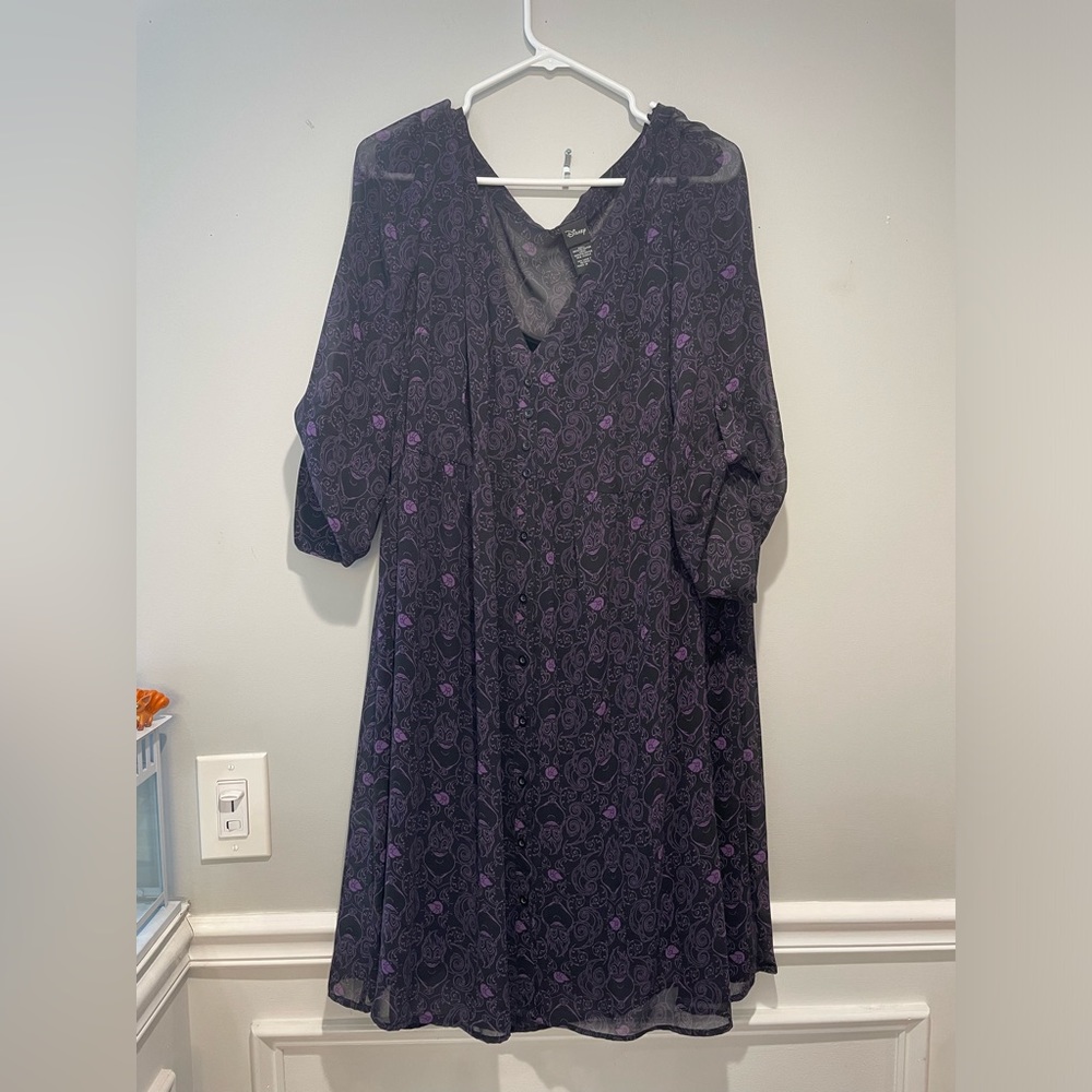Black and purple Ursula dress